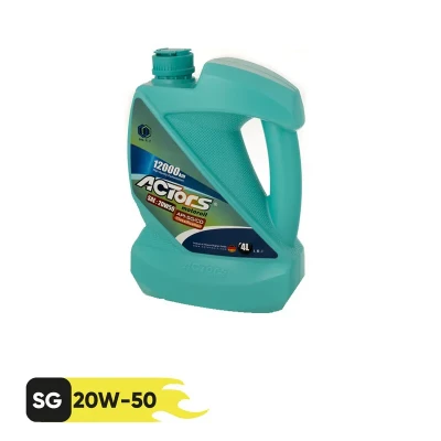 روغن موتور آکتورس مدل12000 SGCD 20W50 حجم 4 لیتر