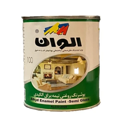 رنگ روغنی آلکیدی سفید کد 100 حجم 1000 میلی لیتر