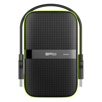 هارد اکسترنال سیلیکون پاور مدل Armor A60 ظرفیت دو ترابایت دارای رابط USB Type-A 3.2