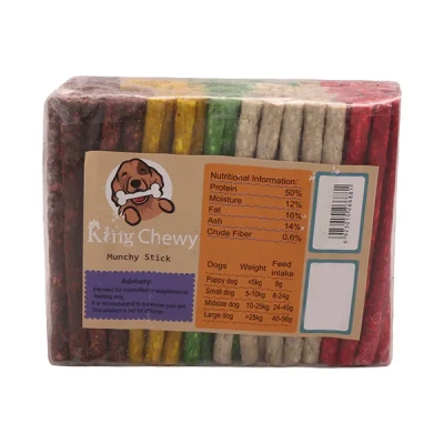 تشویقی سگ کینگ چووی مدل Munchy Stick وزن 750 گرم بسته 100 عددی