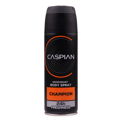 اسپری دئودورانت بدن مردانه کاسپین مدل CHAMPION حجم 150 میلی لیتر