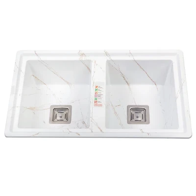 سینک ظرفشویی گرانیت توکار دو لگنه مدل 85SRT