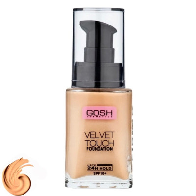 کرمپودر مایع SPF10 گاش مدل Velvet Touch شماره 401 مناسب انواع پوست حجم 34 میلی لیتر