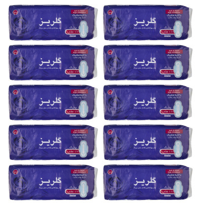 نوار بهداشتی گلریز کد 005 مجموعه 10 عددی