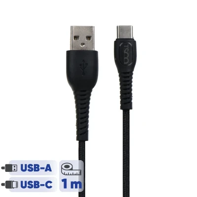 کابل تبدیل USB به USB-C تسکو مدل TC 183 طول 1 متر