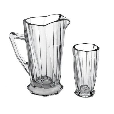 سرویس پارچ و لیوان 7 پارچه شیشه و بلور اصفهان مدل اسکوئر