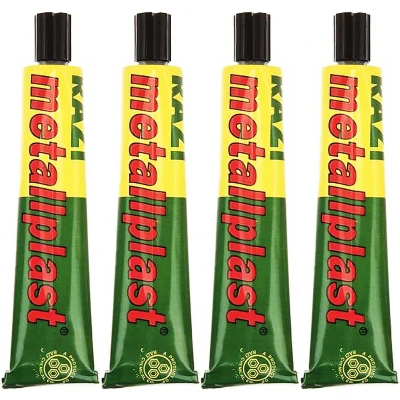 چسب آهن رازی مدل Metallplast حجم 50 میلی لیتر بسته 4 عددی