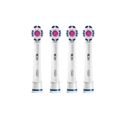 سری یدک مسواک برقی اورال-بی مدل 3D White بسته 4 عددی