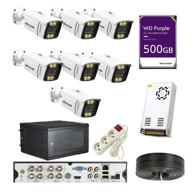 سیستم امنیتی مدل PACK AHD 7 STAR LIGTH - AXESSLINK