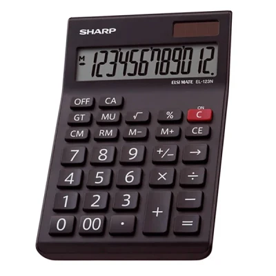 ماشین حساب شارپ مدل EL-123N-BK