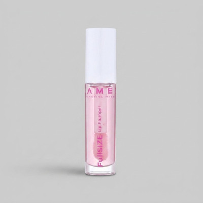 بالم لب حجم‌دهنده لامل مدل Plumper 402 حجم 4ml مرطوب‌کننده با گلیسیرین مناسب پوست خشک، ترک‌خورده و حساس بانوان، براش‌دار و رنگ صورتی روشن
