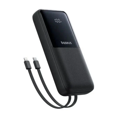 پاوربانک 22 وات بیسوس مدل LIPOW Dual ظرفیت 20000 میلی‌آمپرساعت به همراه کابل USB-C و لایتنینگ