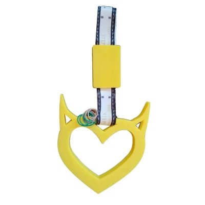 آویز تزئینی خودرو کالانیکس مدل AVIZ-YELOW-101069 طرح سوریکاوا چراغدار
