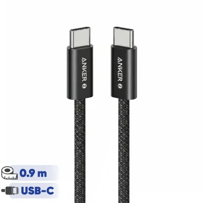 کابل تبدیل USB-C به USB-C انکر مدل Zolo A8060 طول 0.9 متر با توان 240 وات