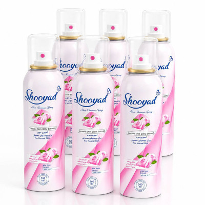 اسپری موبر شویاد مدل H-Rose6 حجم 200 میلی لیتر مجموعه 6 عددی