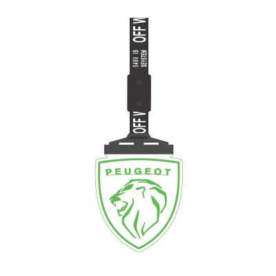 آویز تزئینی خودرو مدل سوریکاوا پلکسی چراغ دار طرح شیر کد peg02ggمناسب برای پژو 405 و پارس