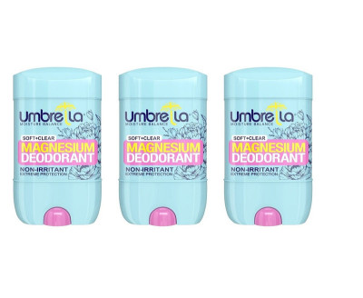 استیک ضد تعریق زنانه آمبرلا مدل soft+clear حجم 75 میلی لیتر مجموعه 3 عددی