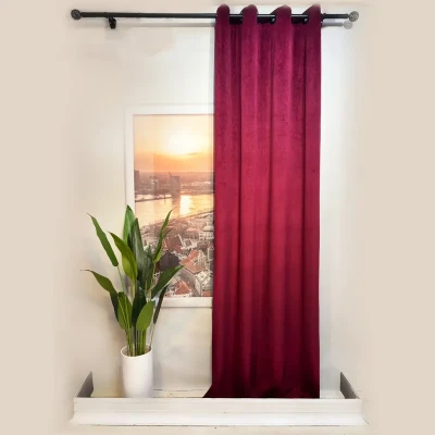 پرده پانچ مدل مخمل کالیفرنیا  سایز 280 × 140 سانتی‌متر