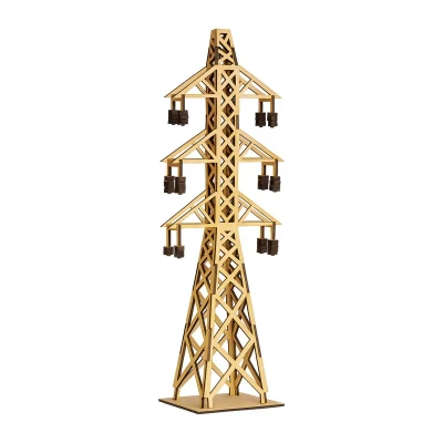 ساختنی 91 تکه مدل ماکت چوبی دکل برق کد M207