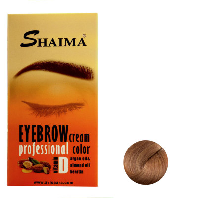 کیت رنگ ابرو شایما شماره NE6-E7.73 حجم 30 میلی لیتر رنگ نسکافه ای