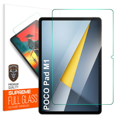 محافظ صفحه نمایش شفاف سامورایی مدل GlastR مناسب برای تبلت شیائومی Poco Pad M1