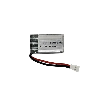 باتری لیتیومی استار آی مدل 702030-25c ظرفیت 300 میلی آمپر ساعت