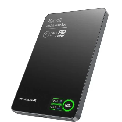 پاور بانک 20 وات پاورولوجی مدل Mag volt ظرفیت 5000 میلی آمپر ساعت
