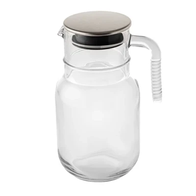 پارچ لیمون مدل شیشه ای درب استیل کد H2376