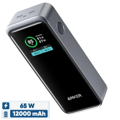 پاوربانک 65 وات انکر مدل A1335 ظرفیت 12000 میلی‌آمپرساعت