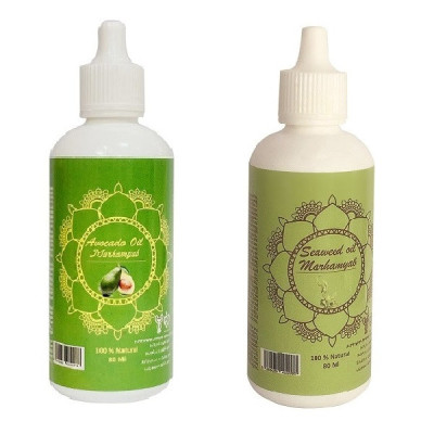 روغن مو مرهم یاب مدل جلبک دریایی و آووکادو حجم 80 میلی لیتر مجموعه 2 عددی