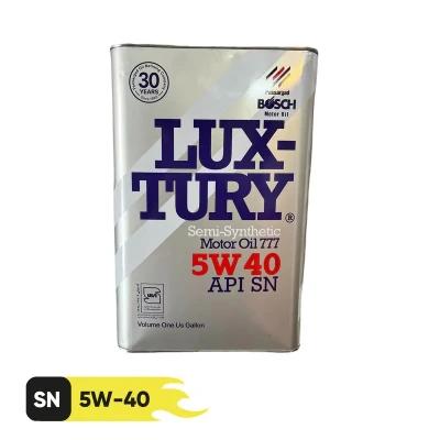 روغن موتور خودرو بوش مدل لاکچری 5W40 SN حجم 4 لیتر