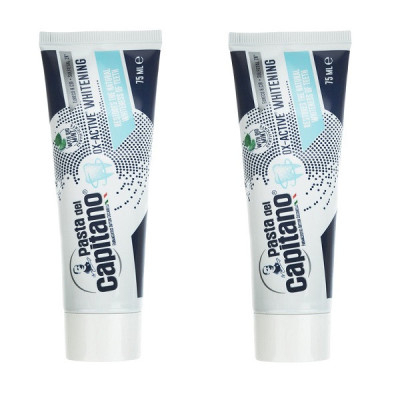 خمیر دندان پاستا دل کاپیتانو مدل OX-active Whitening حجم 75 میلی لیتر بسته 2 عددی