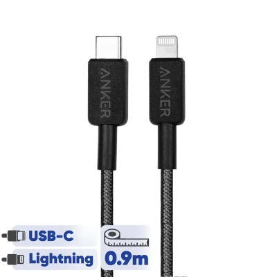 کابل تبدیل USB-C به لایتنینگ انکر مدل A81B5H11 طول 0.9 متر