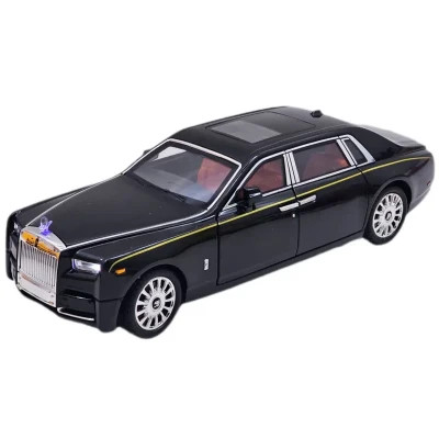 ماکت ماشین بازی ناب سل مدل رولزرویس سقف کهکشانی فلزی موزیکال کد  Rolls-Royce scale 1:18