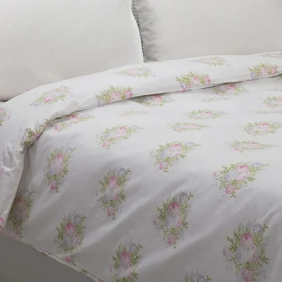 روکش لحاف پنبه انگلیش هوم مدل Pale Roses دو نفره سایز 240x220 سانتی‌متر