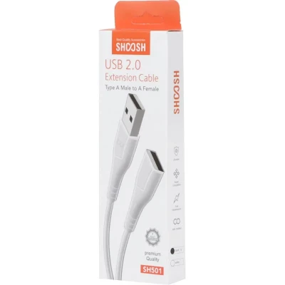 کابل افزایش طول USB شوش مدل SH 501 طول 1.5 متر