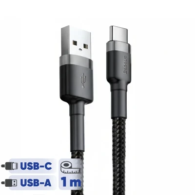 کابل تبدیل USB به USB-C باسئوس مدل CATKLF-BG1 Cafule طول 1 متر