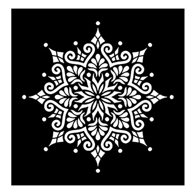 شابلون باتیس آرت طرح تذهیب کد 520