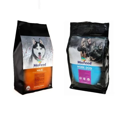 غذا خشک سگ بالغ مفید مدل ورک و مکسی با طعم مرغ و گوشت وزن 4 کیلوگرم مجموعه 2 عددی