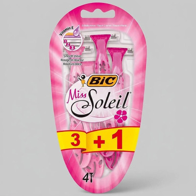 خود تراش بیک مدل Miss Soleil  بسته 4 عددی