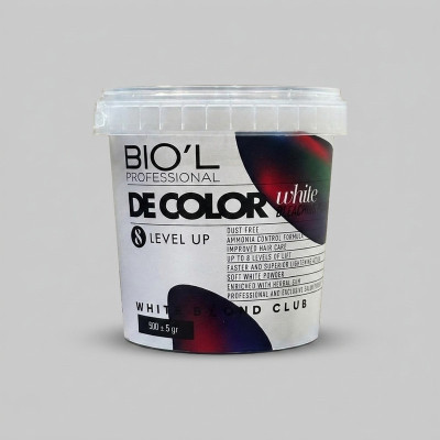 پودر دکلره بیول مدل W-B-C وزن&nbsp;500 گرم رنگ سفید