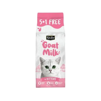 شیر بچه گربه کیت کت مدل Kitten Goat Milk طعم شیر بز بسته 6 عددی