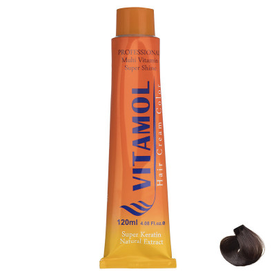 رنگ مو گیاهی ویتامول سری Tabacco مدل Medium Brown شماره 4.65