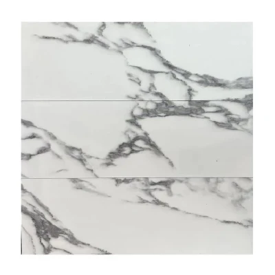 دیوارپوش مدل تایل بین کابینتی طرح سنگ مرمر پشت چسبدار بسته 6 عددی