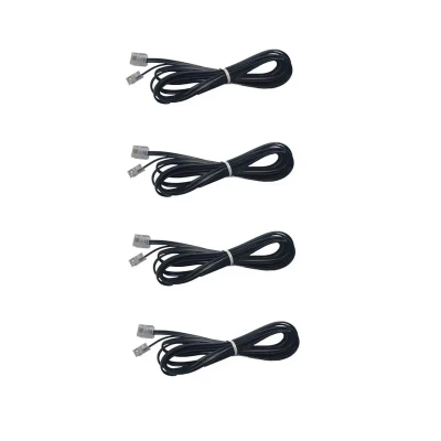 کابل تلفن مدل MM طول 2 متر بسته 4 عددی