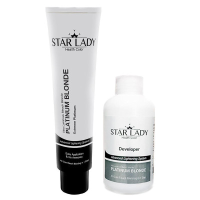 کرم بی رنگ کننده استارلیدی مدل Platinum Blonde حجم 240 میلی لیتر