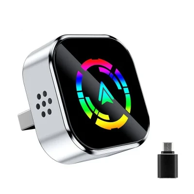 کارپلی و اندروید اتو مدل Android AutoCarPlay Q1A به همراه مبدل USB به USB-C