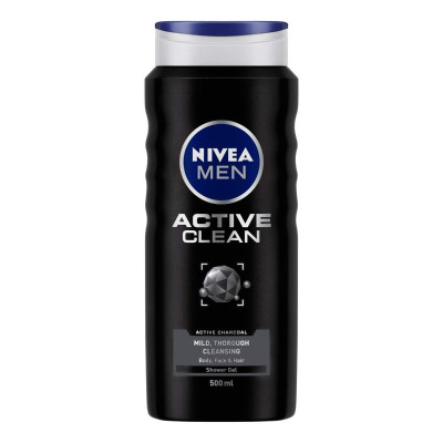 شامپو مو و بدن نیوآ مدل Active Clean حجم 500 میلی لیتر