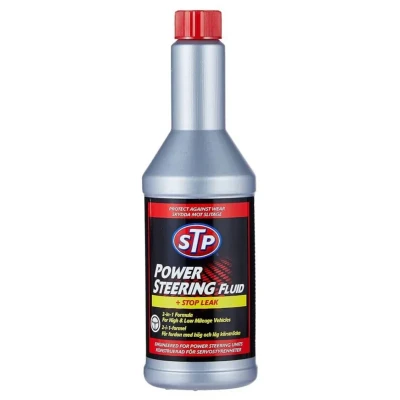 روغن هیدرولیک و نشت گیر هیدرولیک فرمان اس تی پی مدل Stop Leak حجم 350 میلی لیتر