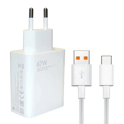 شارژر دیواری 67 وات مدل EU67 به همراه کابل USB-C